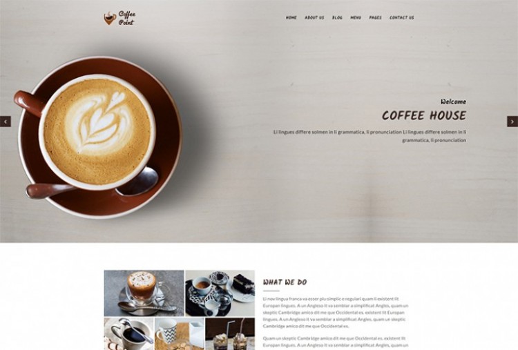 Cafeteria HTML Template