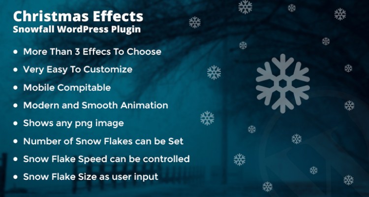 Christmas Effects - Snowfall WordPress Plugin