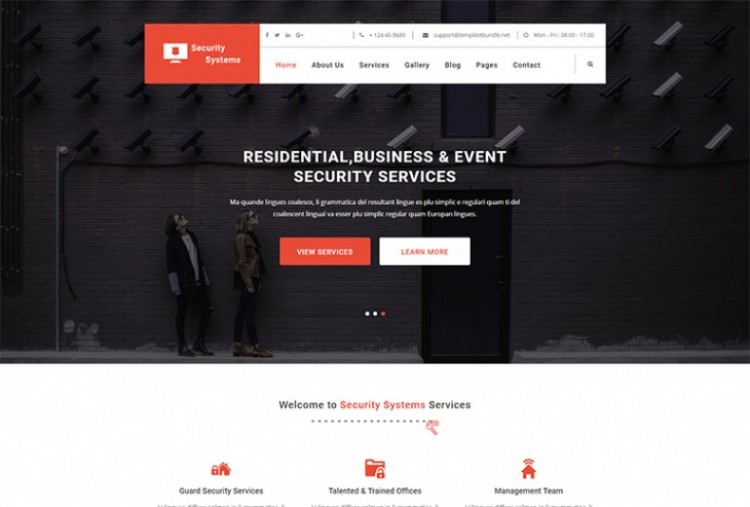 Security Services Html Template